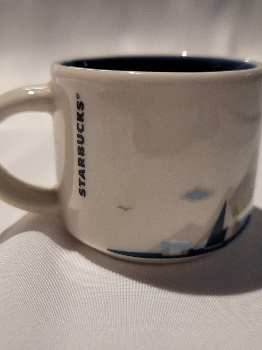 Brand New Starbucks You Are Here Mug with blue interior, ALASKA